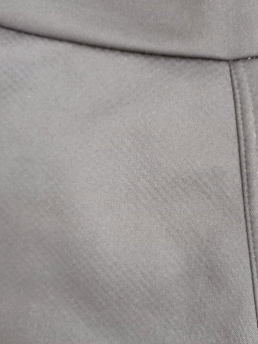 Black Fleece Lined Leggings – One Size, High Waisted Stretch Pants - Picture 5 of 7